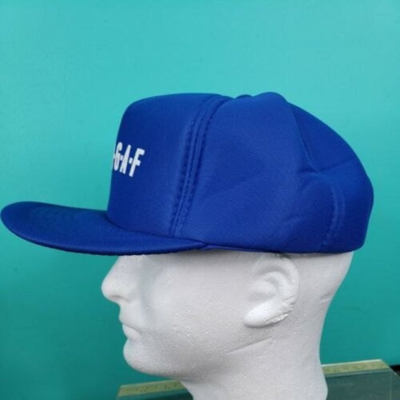 Vtg 80s 90s Foam All Over Trucker Hat Snapback Cap Novelty Humor Funny DILLIGAF - Picture 2 of 8